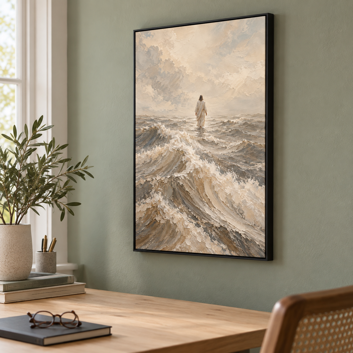 Above the Waves · Room view · Black frame