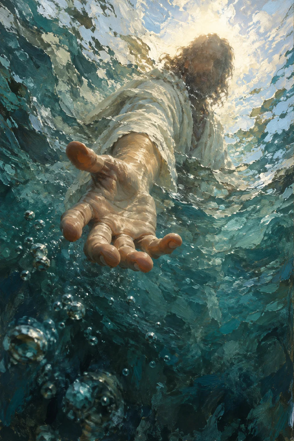 Reaching Through the Water · Artwork detail